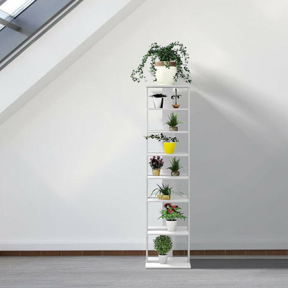 7-Tier Shoe Rack Practical Free Standing Shelves Storage Shelves-Black