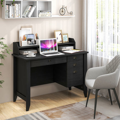 PC Laptop Writing Computer Desk -Black - Direct by Wilsons Home Store