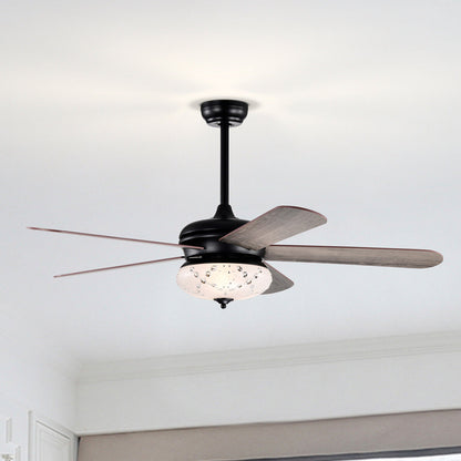 52 Inches Ceiling Fan with Remote Control-Oak