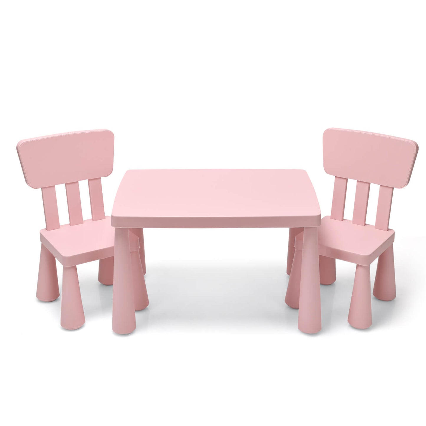 3 Pieces Toddler Multi Activity Play Dining Study Kids Table and Chair Set-Blue