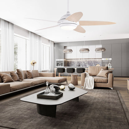 Ceiling Fan with Lights and 3 Lighting Colors-Black