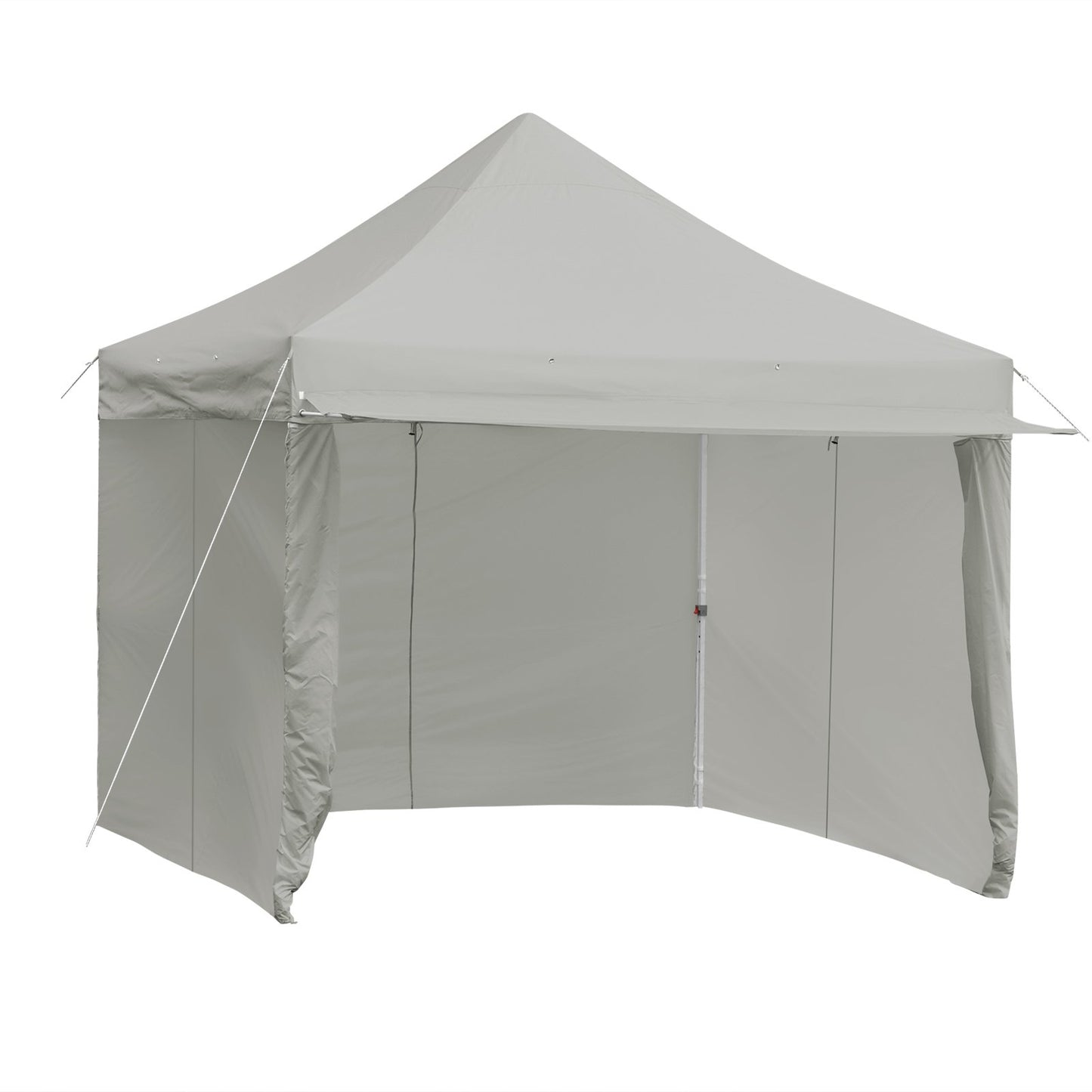 10 x 10 Feet Pop-up Gazebo with 5 Removable Zippered Sidewalls and Extended Awning-Blue