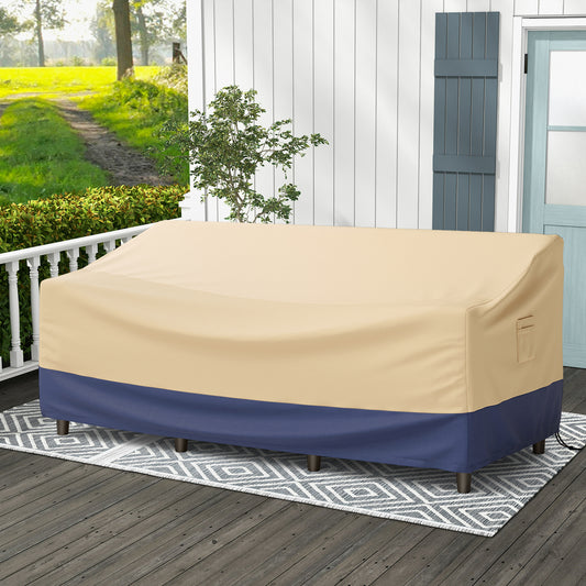 Patio Furniture Cover with Padded Handle and Click-Close Straps-77 x 43 x 30 inches