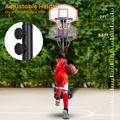 Adjustable Basketball Hoop System Stand with Wheels - Direct by Wilsons Home Store