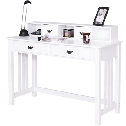 Home Office Writing Mission Computer Desk with 4-Drawer