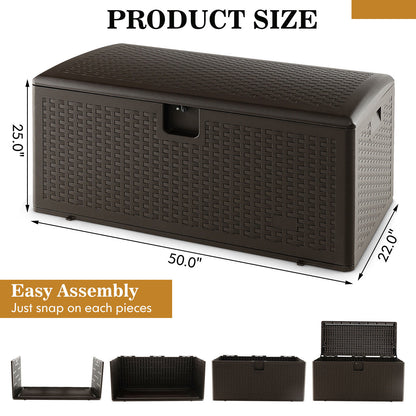 31/73/100 Gallon All Weather Storage Container with Lockable Lid-L
