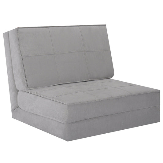 Convertible Lounger Folding Sofa Sleeper Bed-Gray - Direct by Wilsons Home Store
