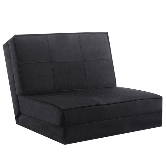 Convertible Lounger Folding Sofa Sleeper Bed-Black - Direct by Wilsons Home Store