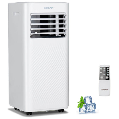 10000 BTU 4-in-1 Portable Air Conditioner with Dehumidifier and Sleep Mode-Black