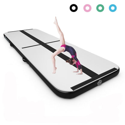 13 Feet Inflatable Gymnastics Tumbling Mat with Pump -Black