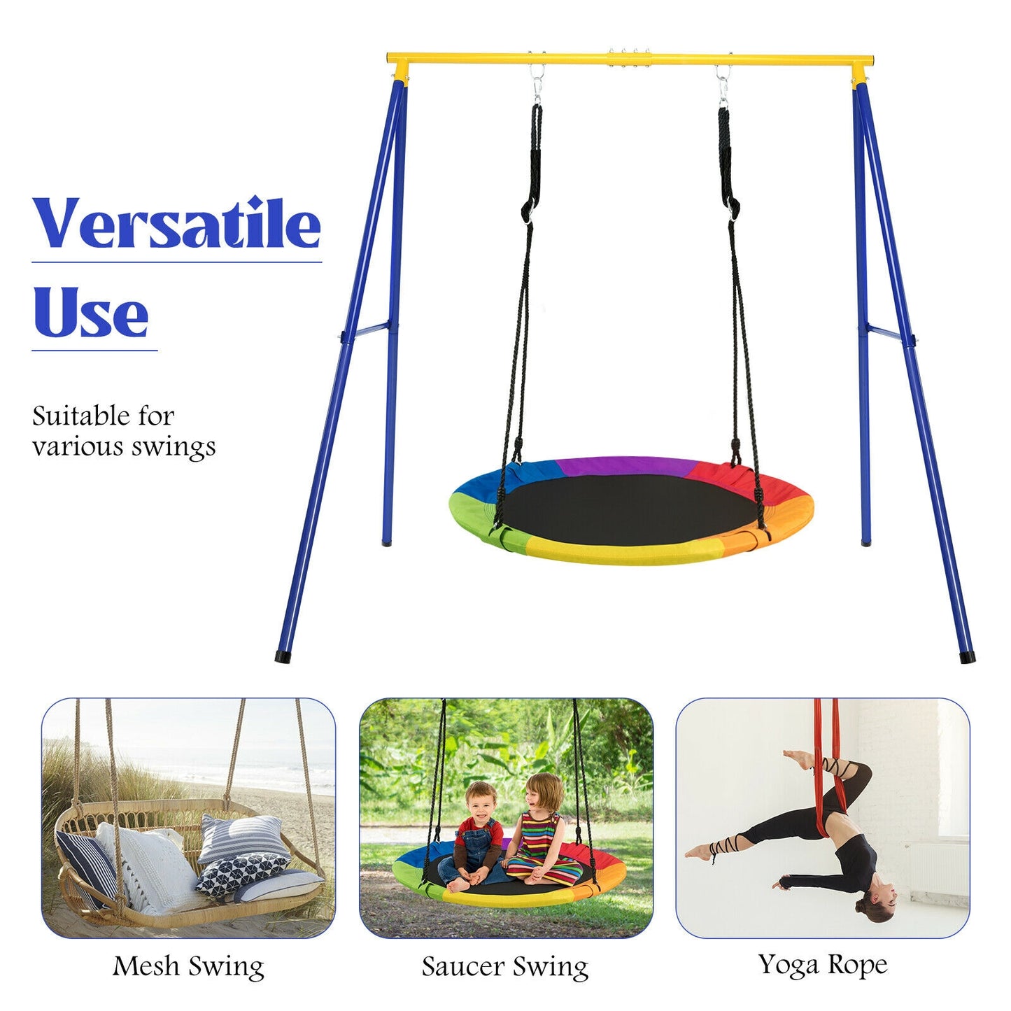 Extra Large Heavy Duty A-Frame Steel Swing Stand