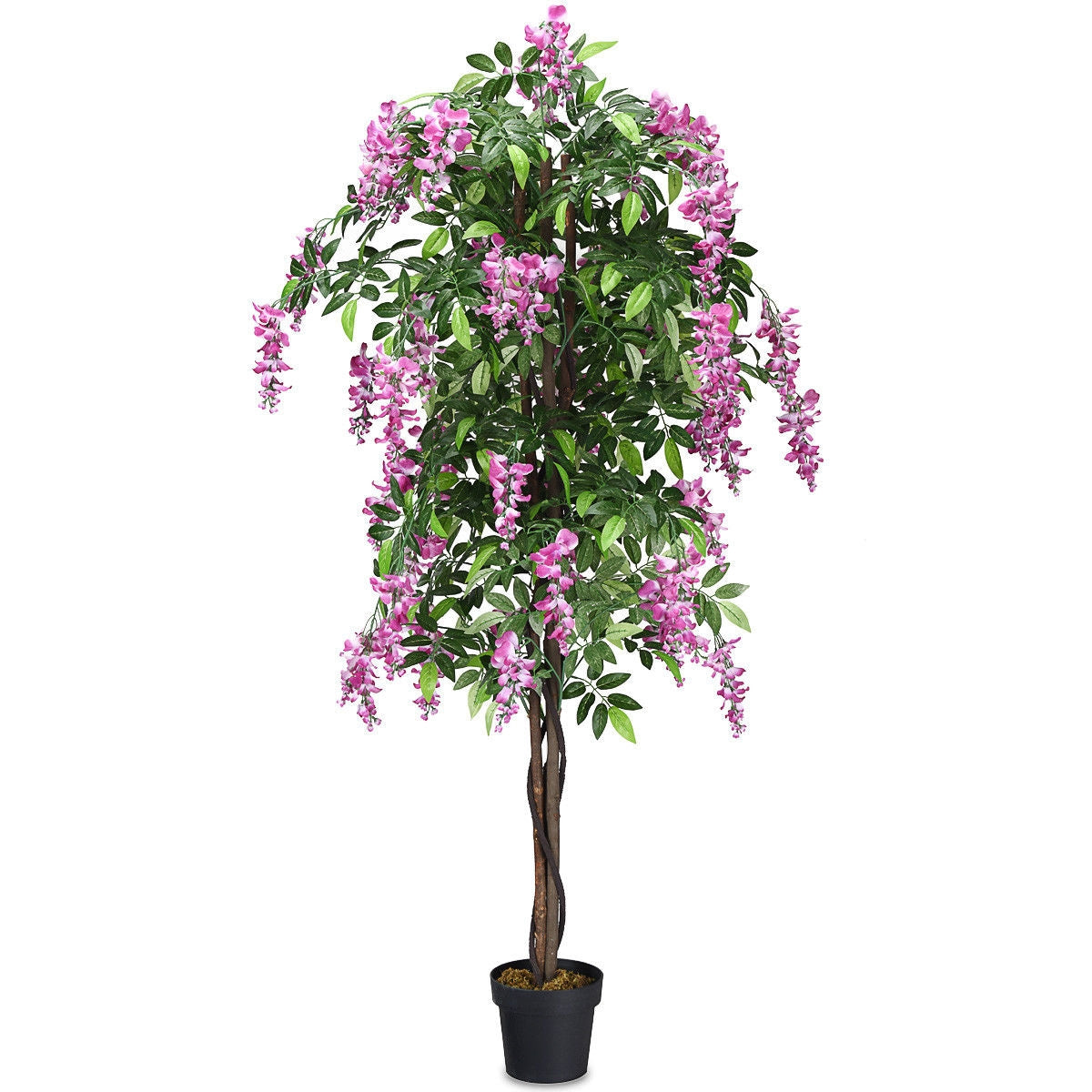 6-Feet Artificial Wisteria Silk Indoor-Outdoor Tree-1pieces