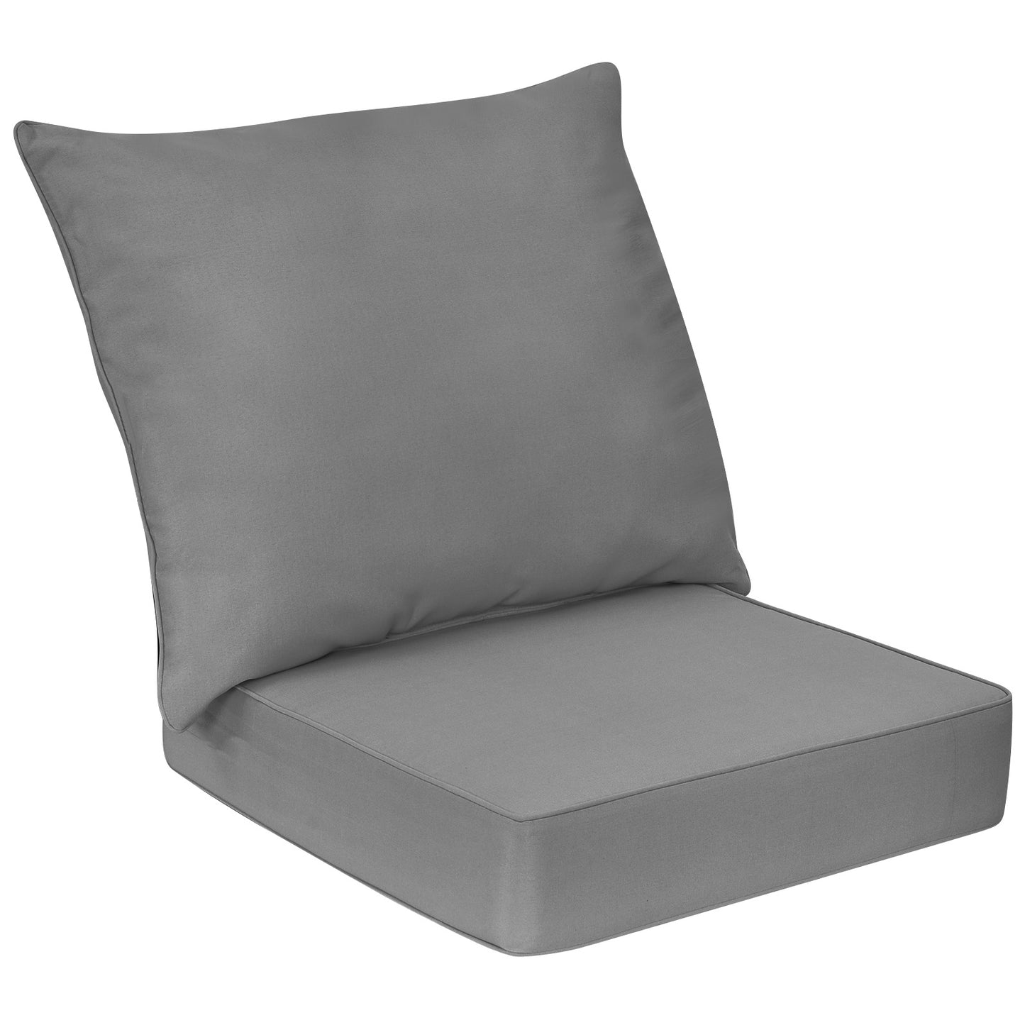 Deep Seat Chair Cushion Pads Set with Rope Belts for Indoor and Outdoor-Beige
