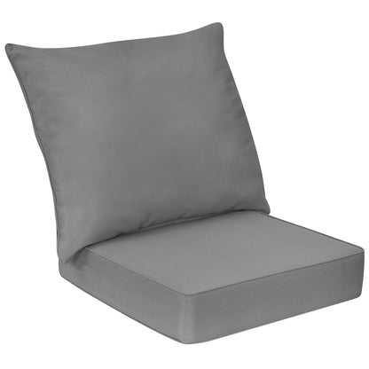 Deep Seat Chair Cushion Pads Set with Rope Belts for Indoor and Outdoor-Beige