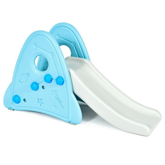 Freestanding Baby Slide Indoor First Play Climber Slide Set for Boys Girls-Blue