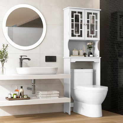Bathroom Spacesaver Organizer with Adjustable Shelf-Gray