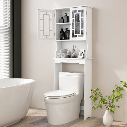 Bathroom Spacesaver Organizer with Adjustable Shelf-Gray