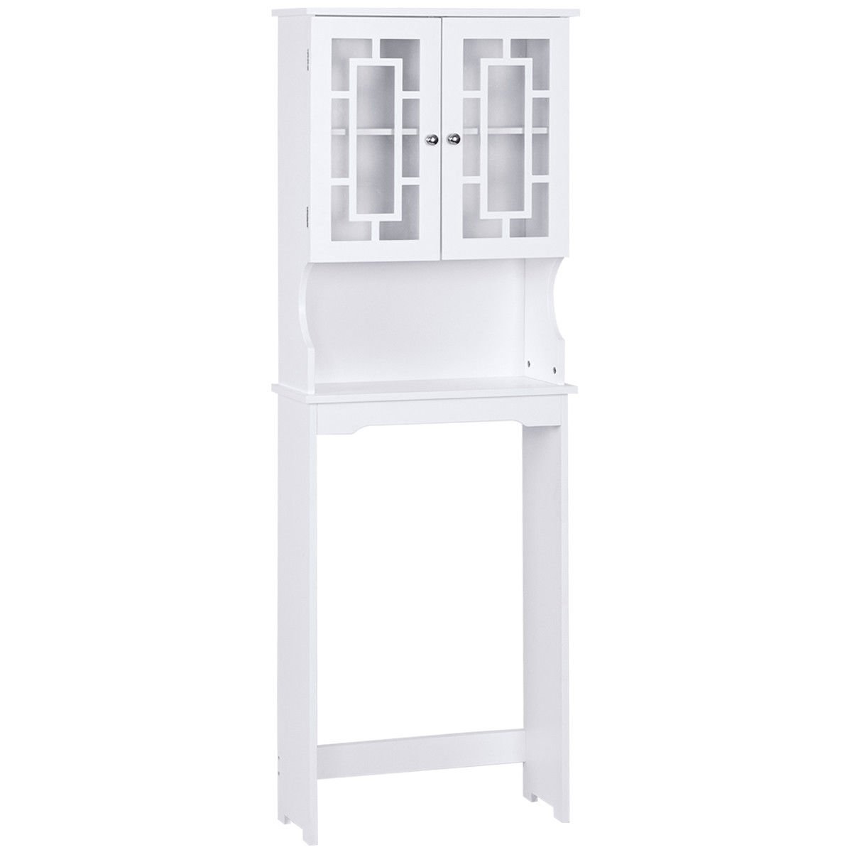 Bathroom Spacesaver Organizer with Adjustable Shelf-Gray