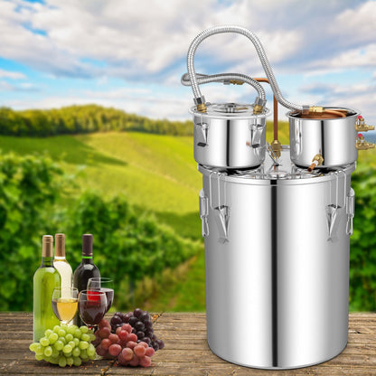 5/10 Gal 22/38 L Water Alcohol Distiller for DIY Whisky-5 Gal
