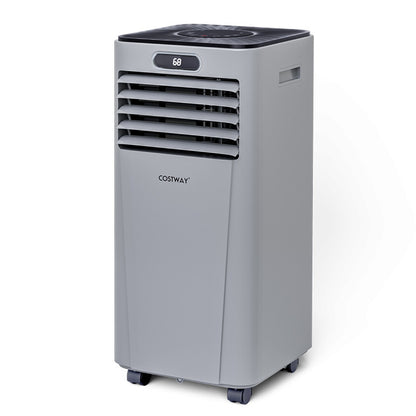 10000 BTU Portable Air Conditioner with Remote Control-Gray