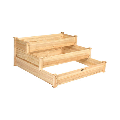 3 Tier Elevated Wooden Vegetable Garden Bed - Direct by Wilsons Home Store