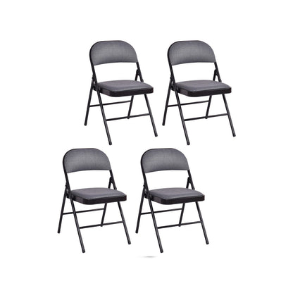 Set of folding conference chairs with upholstered seats and fabric-covered backrests, designed for comfortable office seating.