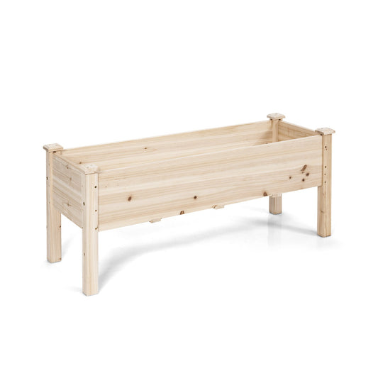 Raised Garden Bed Elevated Planter Box Wood for Vegetable Flower Herb