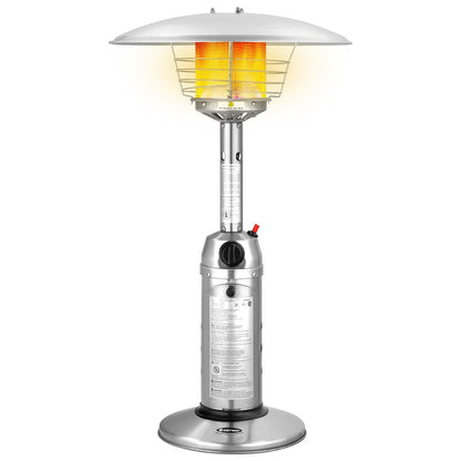 11 000 BTU Portable Tabletop Propane Patio Standing Heater
