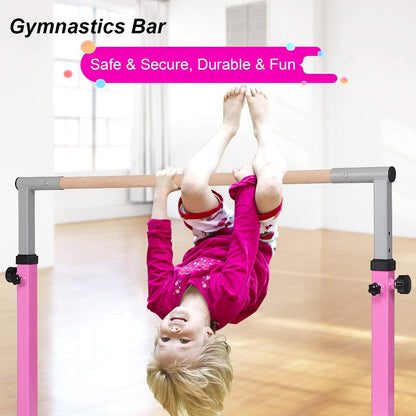 Adjustable Gymnastics Bar Horizontal Bar for Kids-Blue