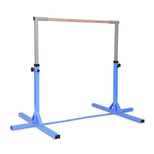 Adjustable Gymnastics Bar Horizontal Bar for Kids-Blue