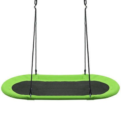 60 Inch Saucer Surf Outdoor Adjustable Swing Set-Blue+Black