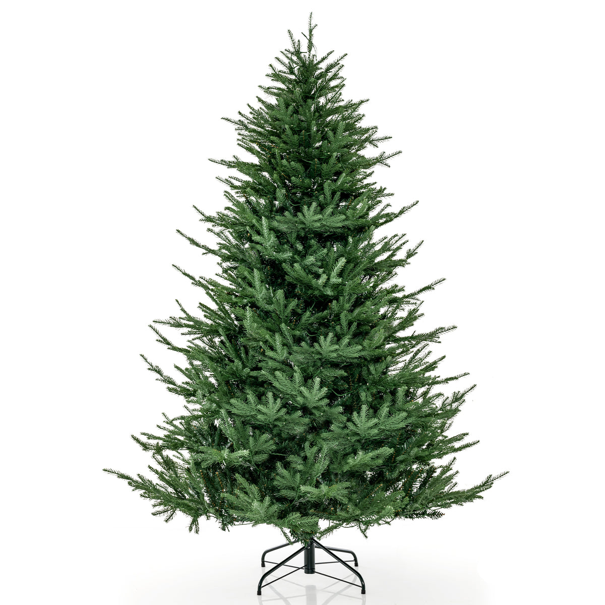 6ft pre-lit Christmas tree with 280 warm white LED lights and multiple lighting modes, perfect holiday decor.
