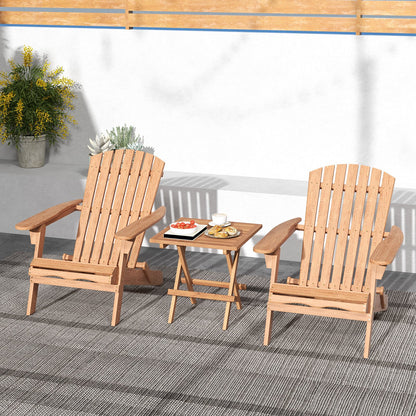Square teak wood patio folding table with slatted tabletop, portable outdoor table for picnics and outdoor gatherings.