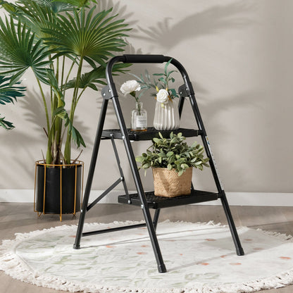 3-Step Ladder with Wide Anti-Slip Pedal-3-Step