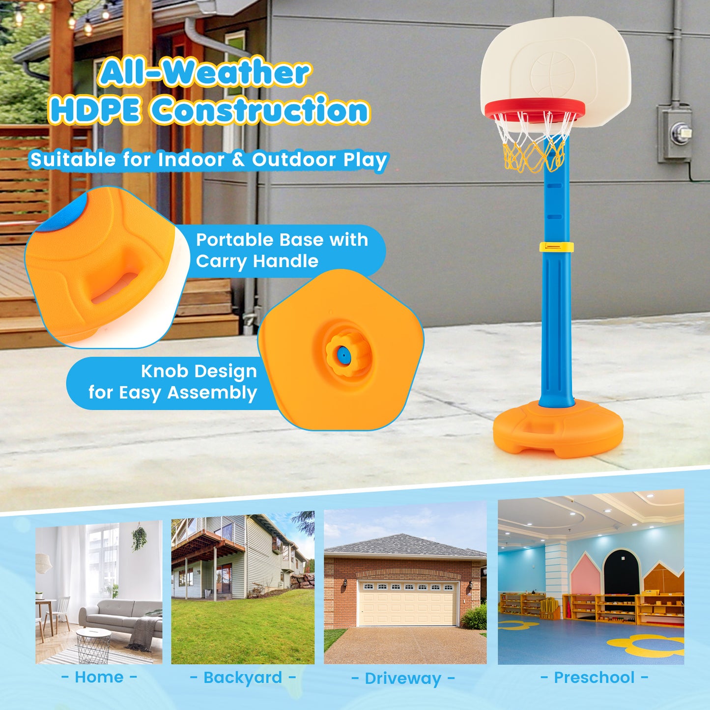 Kids Children Basketball Hoop Stand