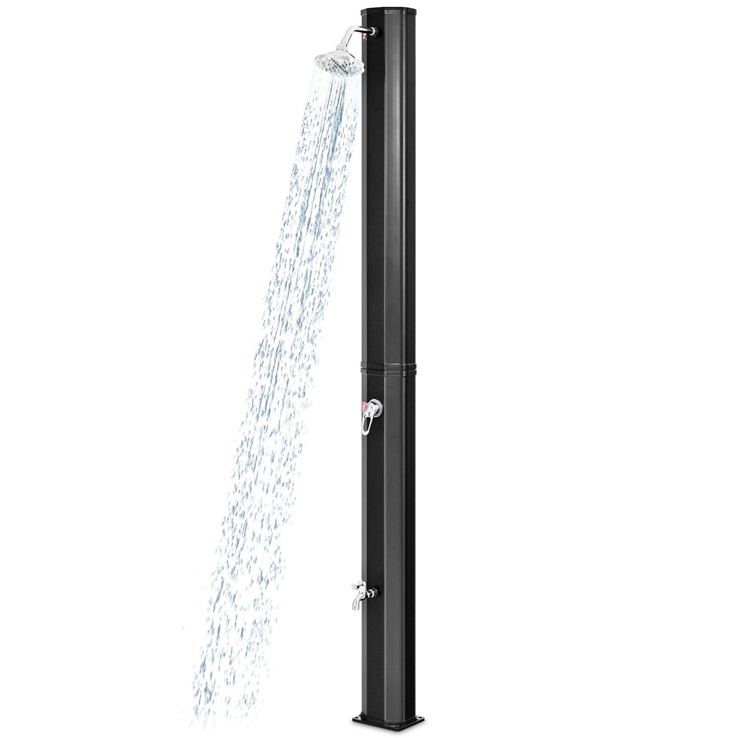 Outdoor Solar Heating 7.2 Ft Adjustable Shower Head