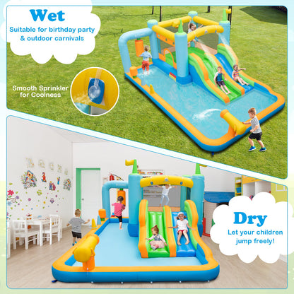 Giant Inflatable Water Slide for Kids Aged 3-10 Years (with 680W Blower)