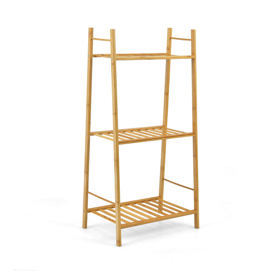 3 Tiers Vertical Bamboo Plant Stand-Natural