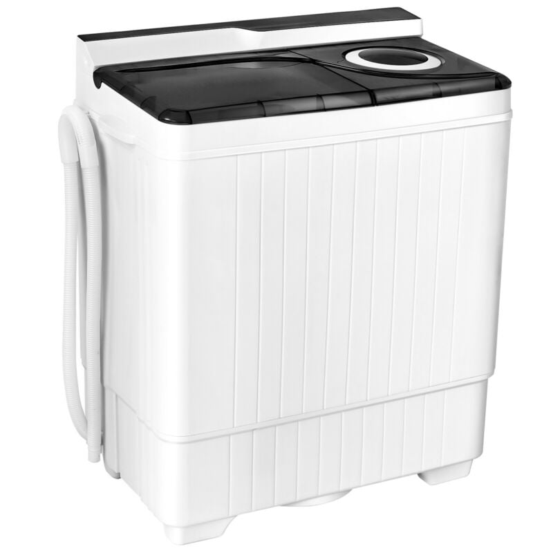 26 Pound Portable Semi-Automatic Washing Machine with Built-in Drain Pump-Blue