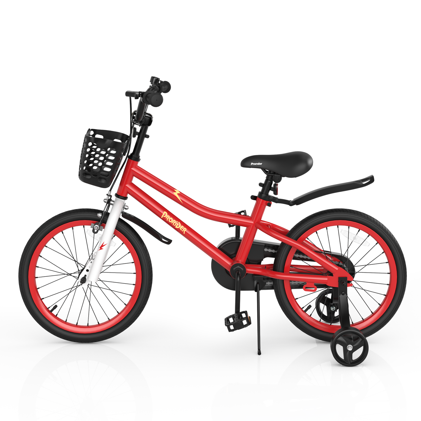 18 Feet Kids Bike with Removable Training Wheels-Red