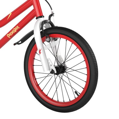 18 Feet Kids Bike with Removable Training Wheels-Red