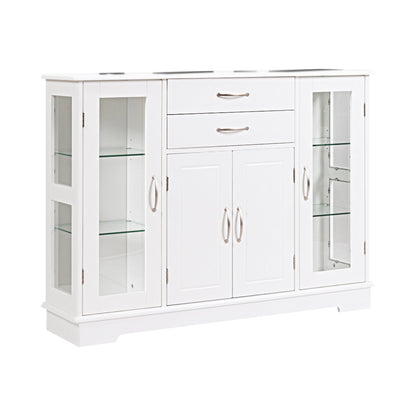 Buffet Server Storage Cabinet-Gray