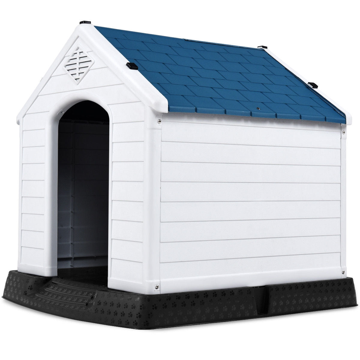 Indoor/Outdoor Waterproof Plastic Dog House Pet Puppy Shelter