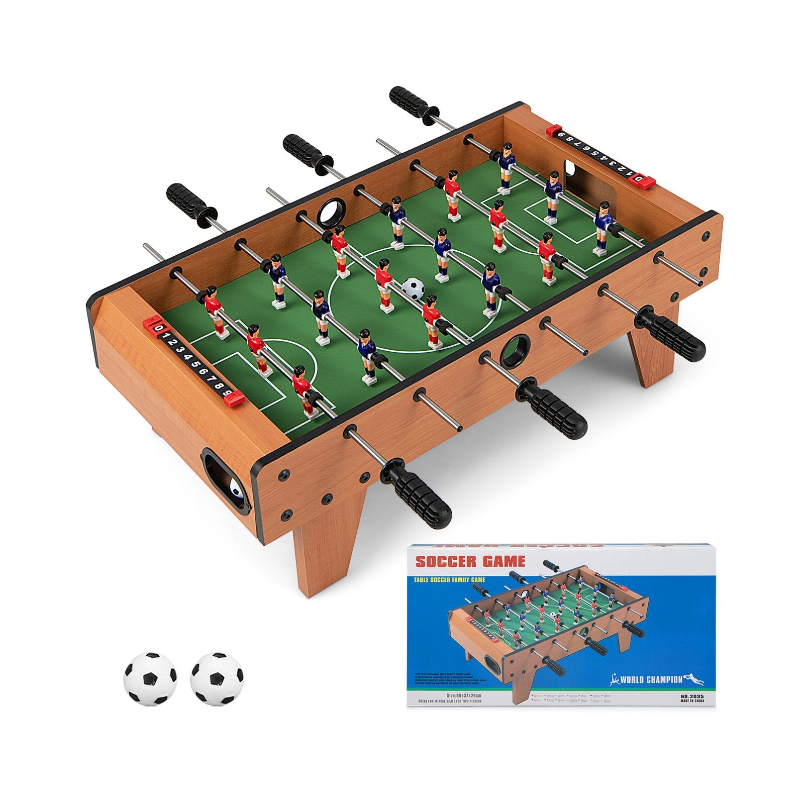 27 Inch Indoor Competition Game Foosball Table with Legs - Direct by Wilsons Home Store