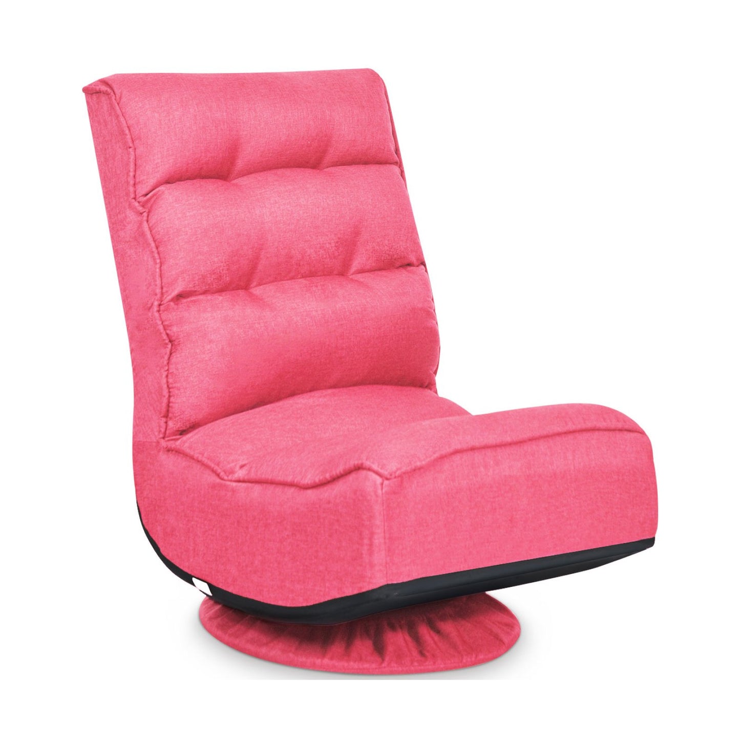 5-Position Folding Floor Gaming Chair-Black