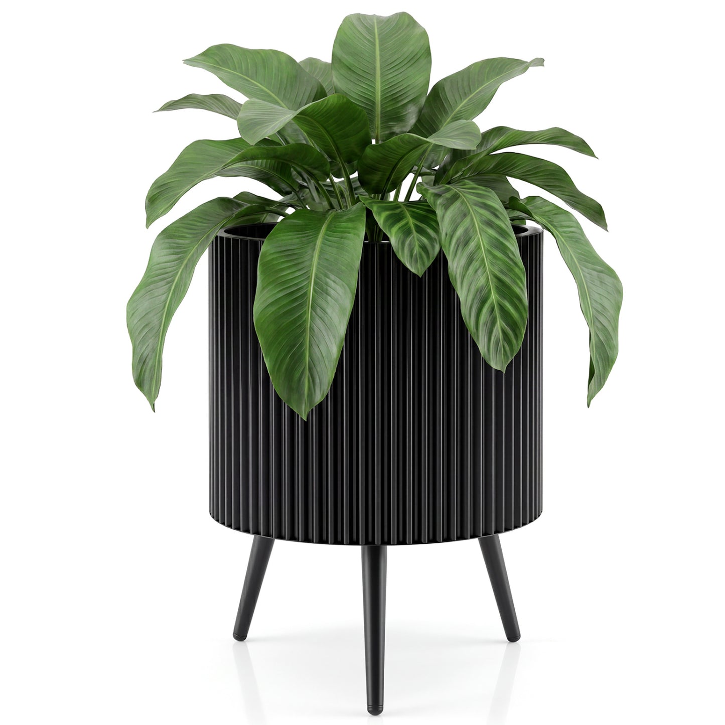 16.5-inch outdoor plant pot with stand and tapered legs, ideal for garden raised beds, by Wilsons Home Store