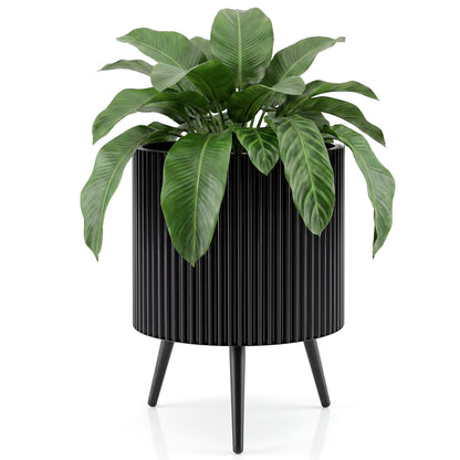 16.5-inch outdoor plant pot with stand and tapered legs, ideal for garden raised beds, by Wilsons Home Store