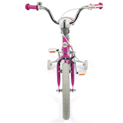 16 Inch Kids Bike for Aged 3-8 Years Old with Adjustable Handlebar Pink- Starlight Wave
