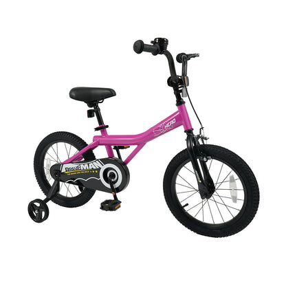 12-Inch Kids Bike with Removable Training Wheels Pink-Brave Hero