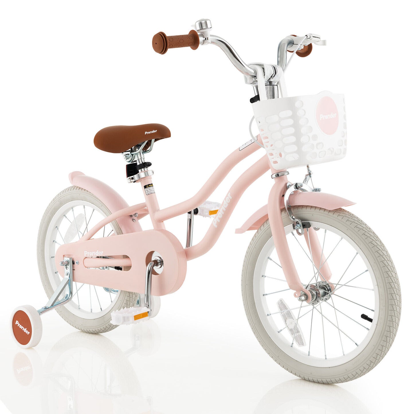 Children Bicycle with Front Handbrake and Rear Coaster Brake-Pink